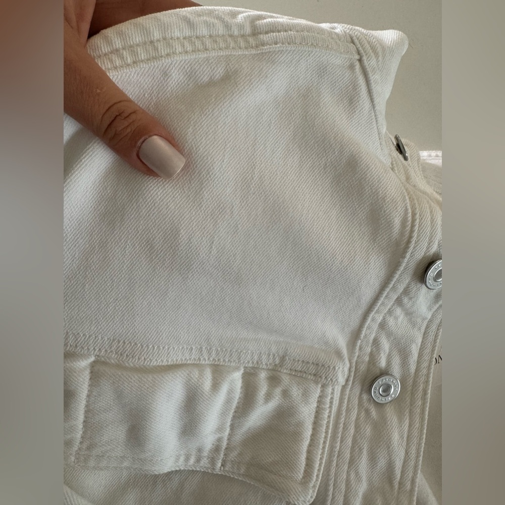 NWT | Favorite Daughter | The Nikki Denim Jacket in White | Sz XS - Picture 13 of 13